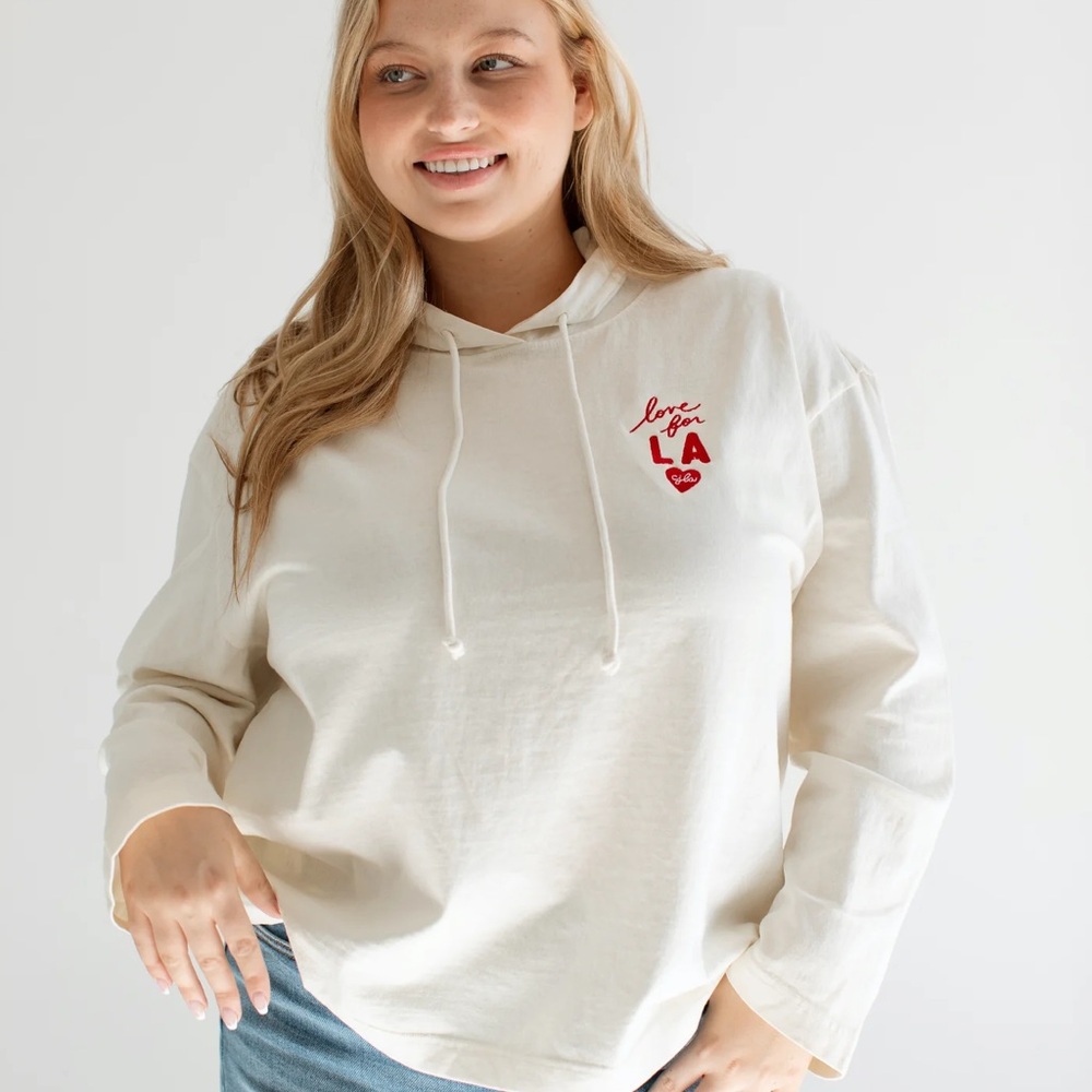 Carly Jean Los Angeles Love for LA Hoodie Size M